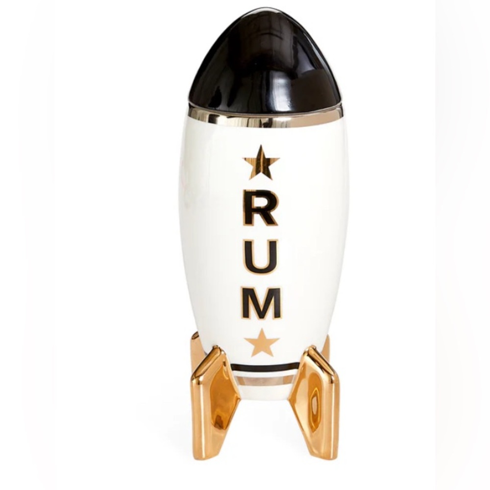 NEW JONATHAN ADLER PORCELAIN ROCKET RUM DECANTER 
NEW IN BOX